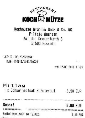 kder Hffner Kochmtze Restaurant